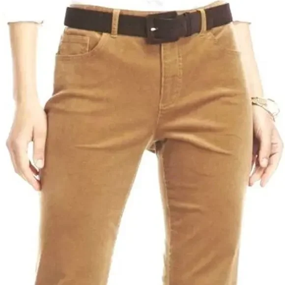 Chaps Denim corduroy high rise straight leg pants - Picture 3 of 9